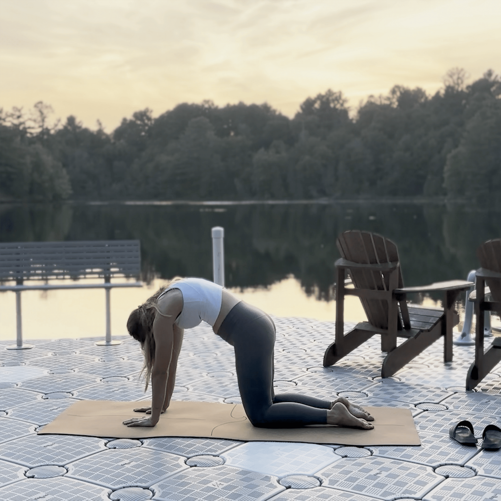 Crk's Organic Cork Yoga Mat with Recycled Natural Rubber, 4mm Thick • The Wave Mat - Crk