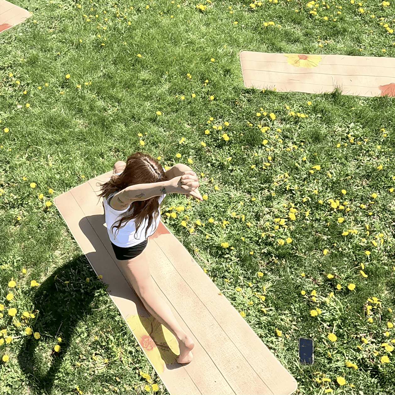 Crk's Organic Hemp Yoga Mat with alignment system, 4mm Thick • The Surf Mat - Crk