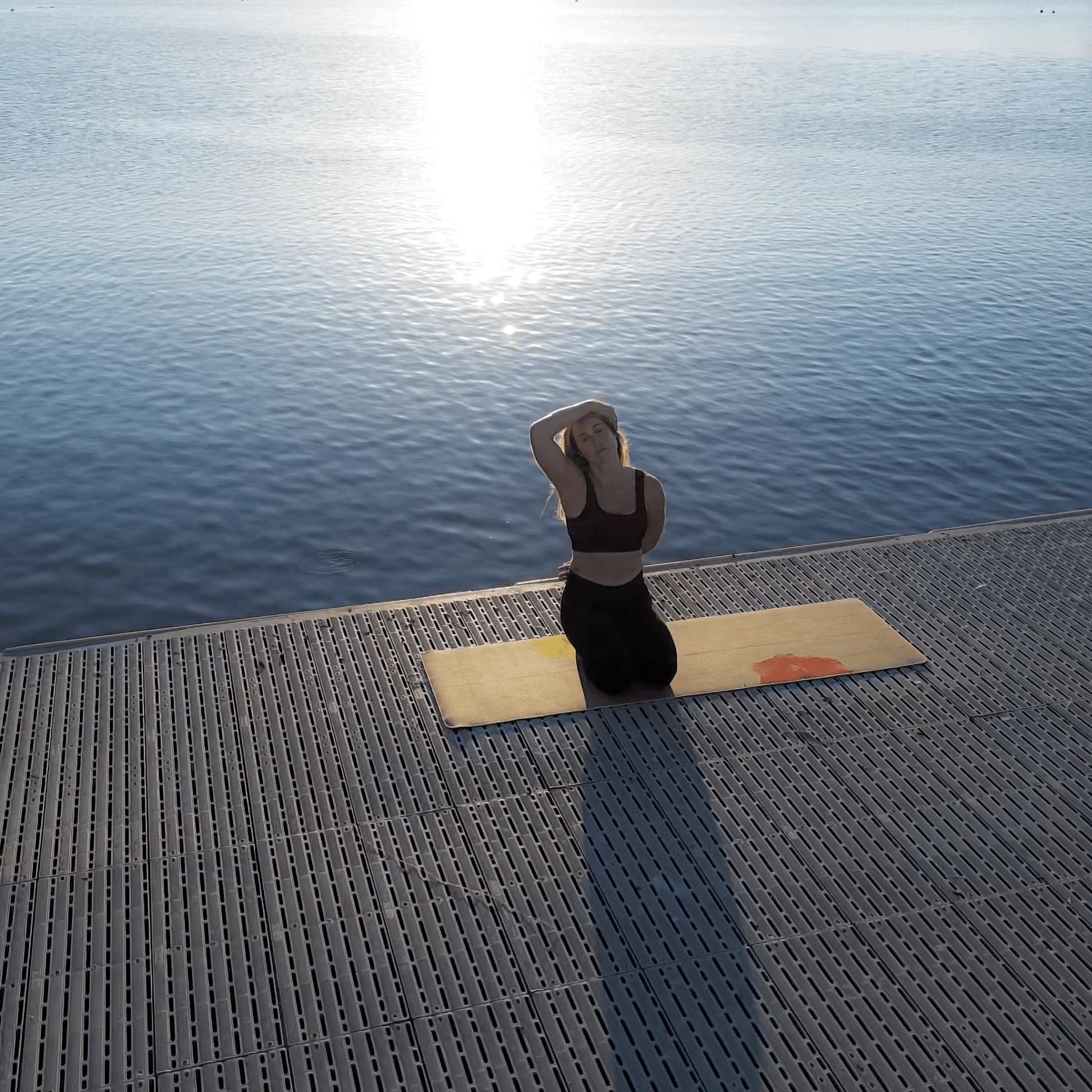 Crk's Organic Hemp Yoga Mat with alignment system, 4mm Thick • The Surf Mat - Crk