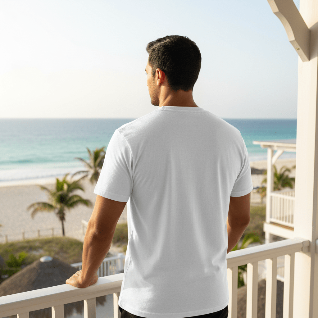 Crk's White T-Shirt • Pilates & Sun logo - Crk