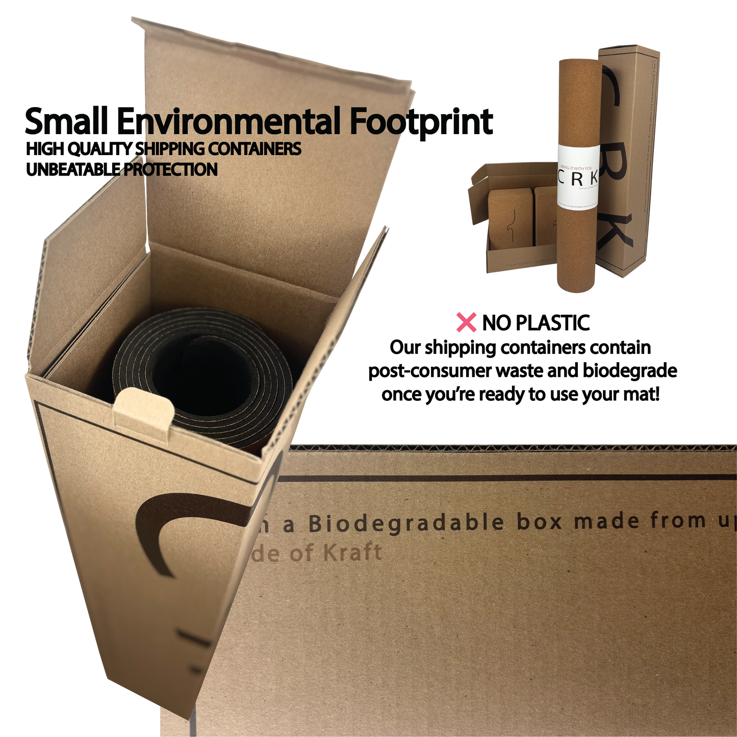 The Wave Mat 4mm Cork And Recycled Natural Rubber • Yoga Mat