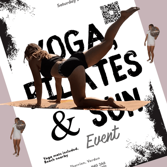 Saturday, August 16th • Yoga, Pilates & Sun with James FR/EN @130PM Sarah EN @315PM - Crk