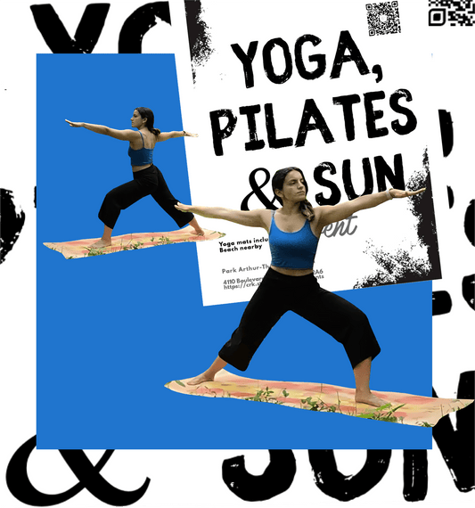 Saturday, August 30th @130PM, @315PM • Yoga, Pilates & Sun with Sarah EN Lina EN - Crk