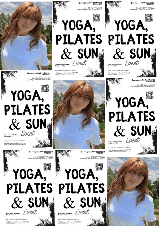 Saturday, July 5th @130PM, @315PM • Yoga, Pilates & Sun (Community) with Sarah EN Mya EN - Crk