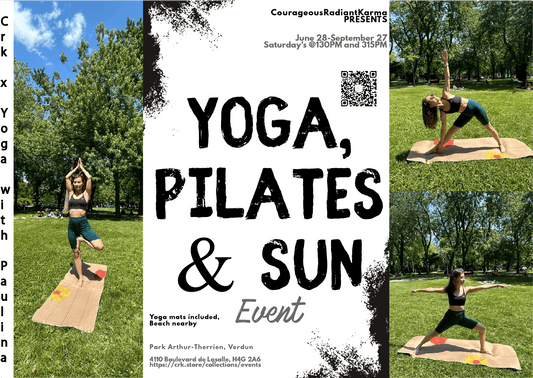 Saturday, June 28th @1PM • Yoga, Pilates & Sun Yoga with Paulina EN Celine EN—this is the first day🎉 - Crk