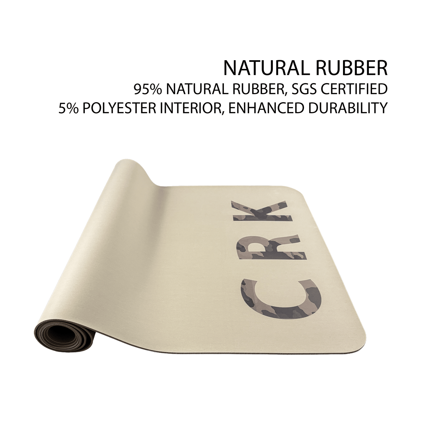 The Army Mat • 3mm Thick, Natural Rubber Yoga Mat ✨ NEW - Crk
