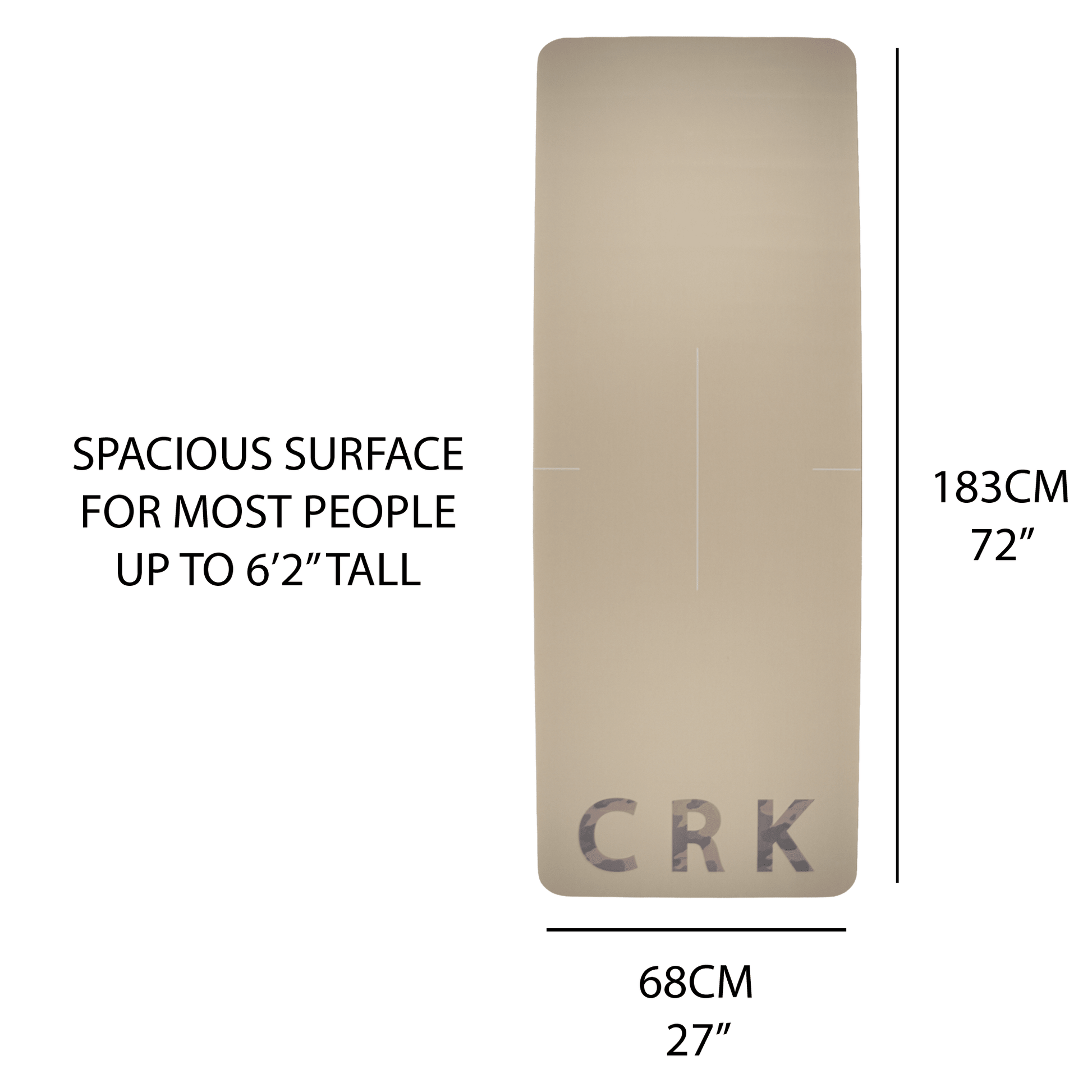 The Army Mat • 3mm Thick, Natural Rubber Yoga Mat ✨ NEW - Crk