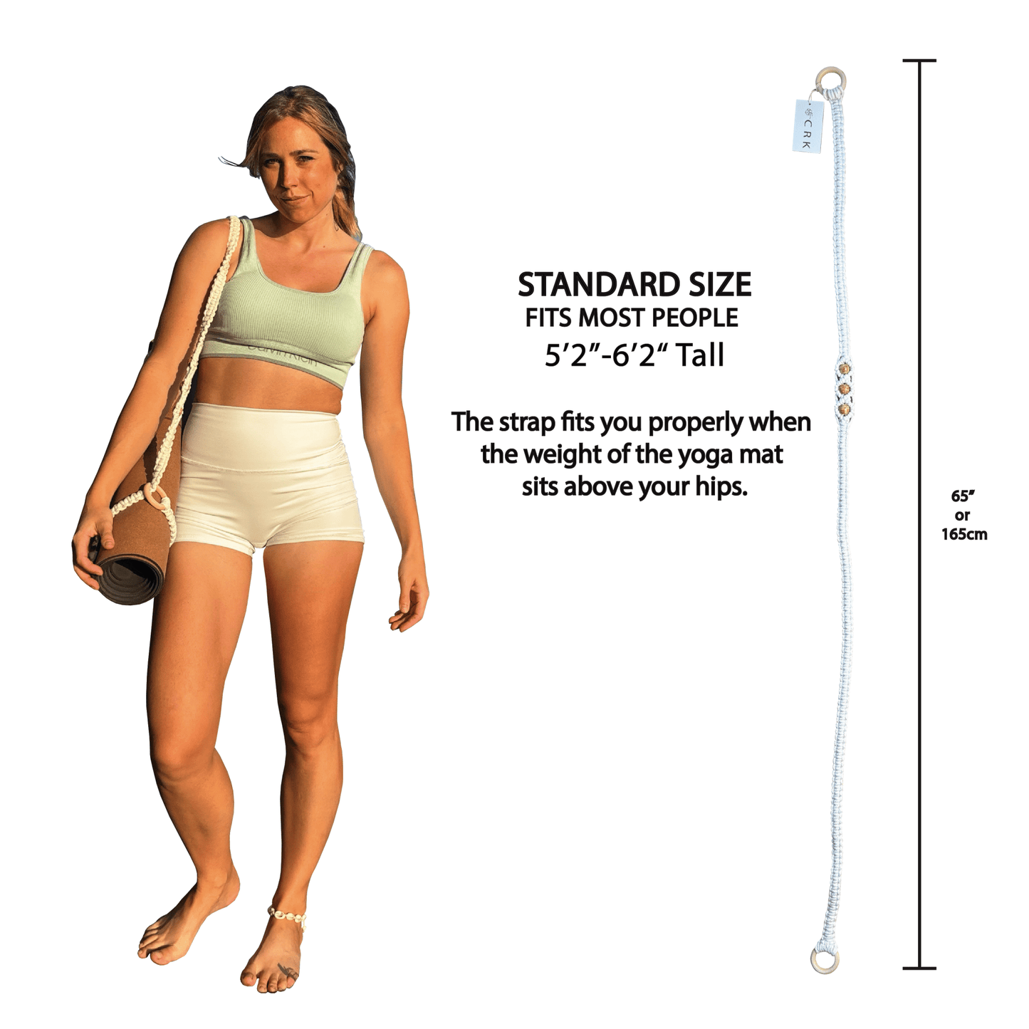 The Bead Strap • Yoga Mat Carrying Strap - Crk