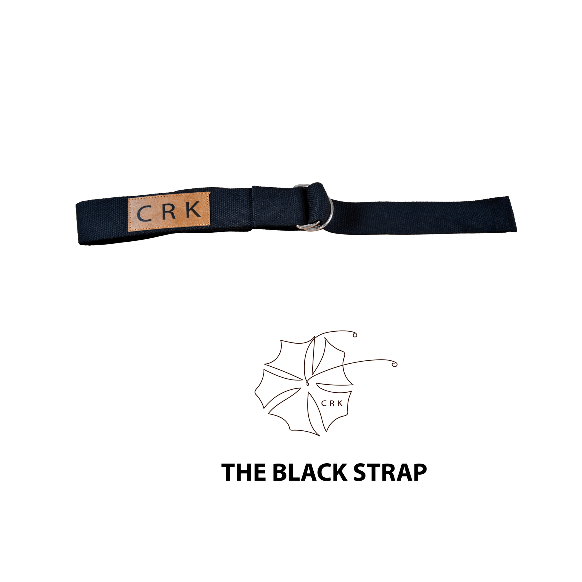 The Black Strap • Yoga Mat Carrying Strap and Exercise Strap - Crk