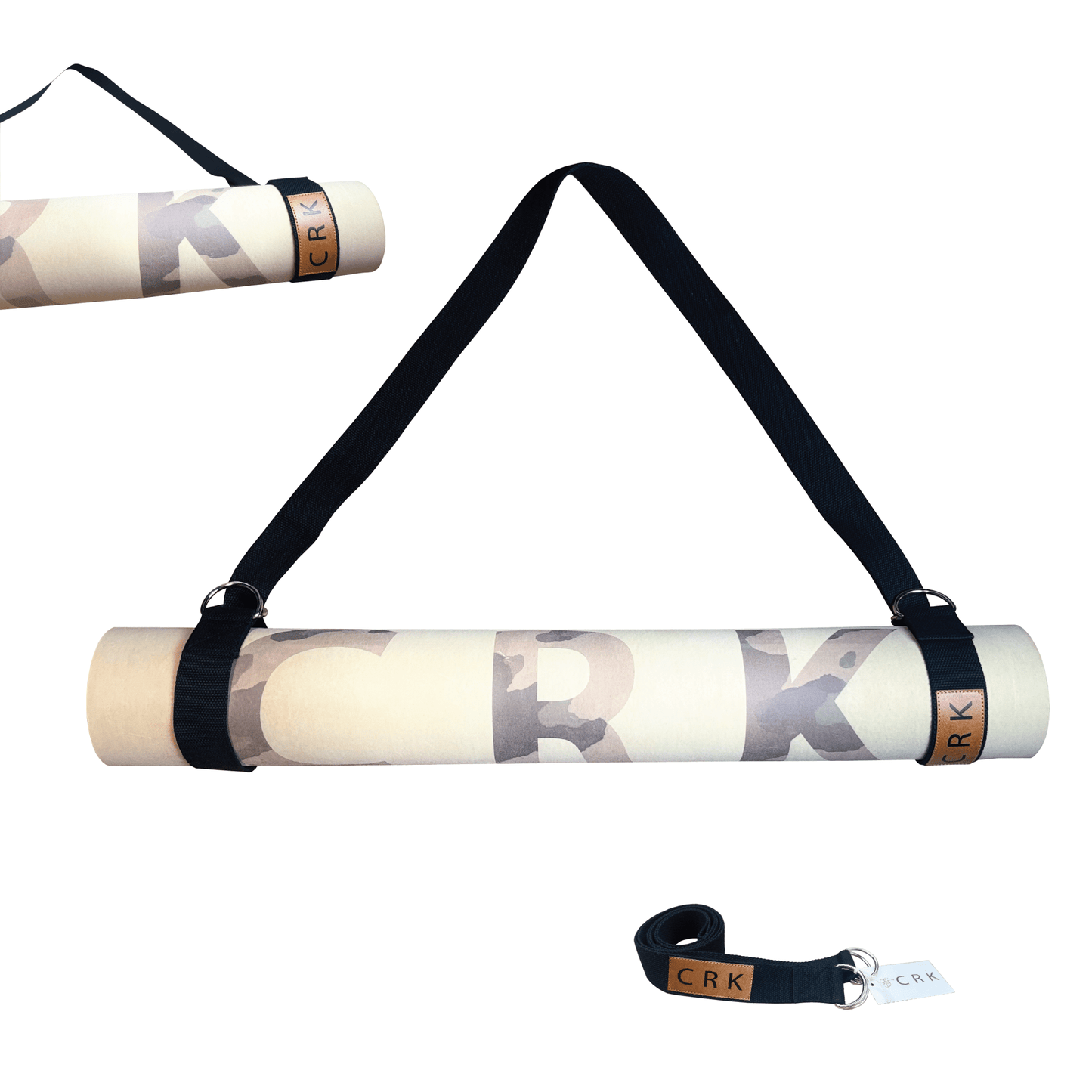 The Black Strap • Yoga Mat Carrying Strap and Exercise Strap - Crk