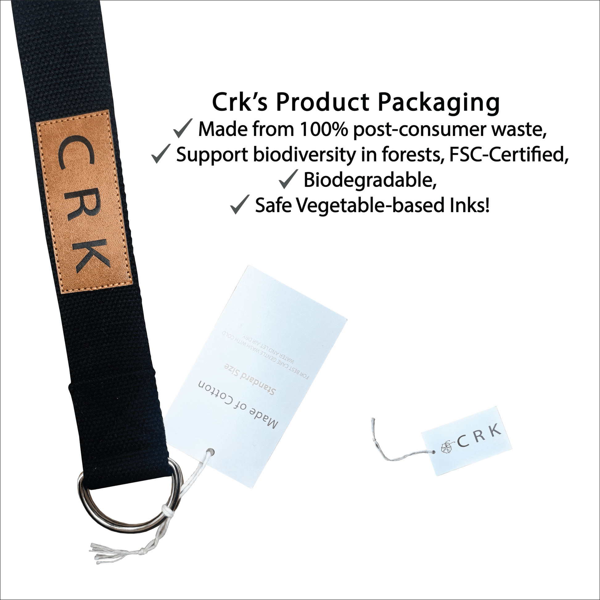 The Black Strap • Yoga Mat Carrying Strap and Exercise Strap - Crk