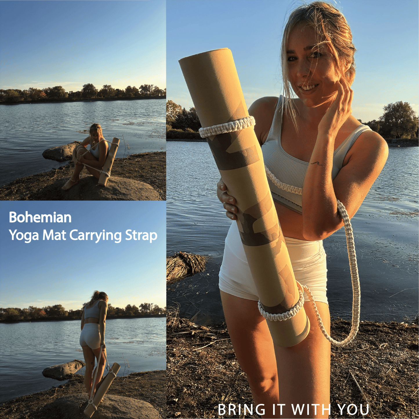 The Boho Strap • Yoga Mat Carrying Strap - Crk