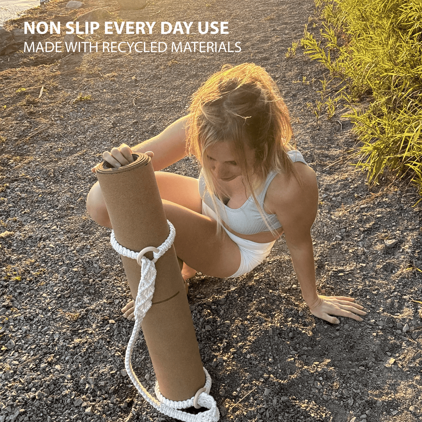 The Chic Strap • Yoga Mat Carrying Strap made of Cotton - Crk