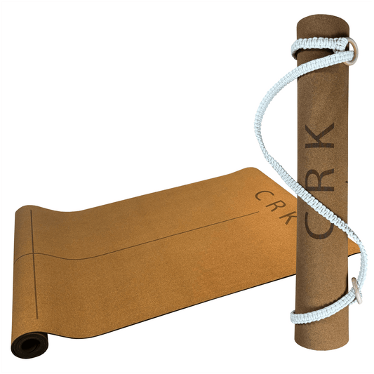 The Standard Mat • 4mm Thick, Organic Cork Yoga Mat with Natural Rubber, Begin Yoga - Crk