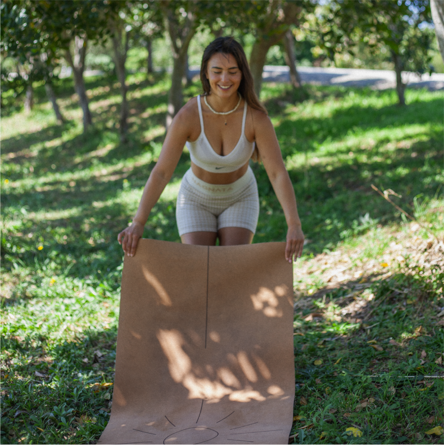 The Sun Mat • 4mm Thick, Organic Cork Yoga Mat with Recycled Natural Rubber - Crk