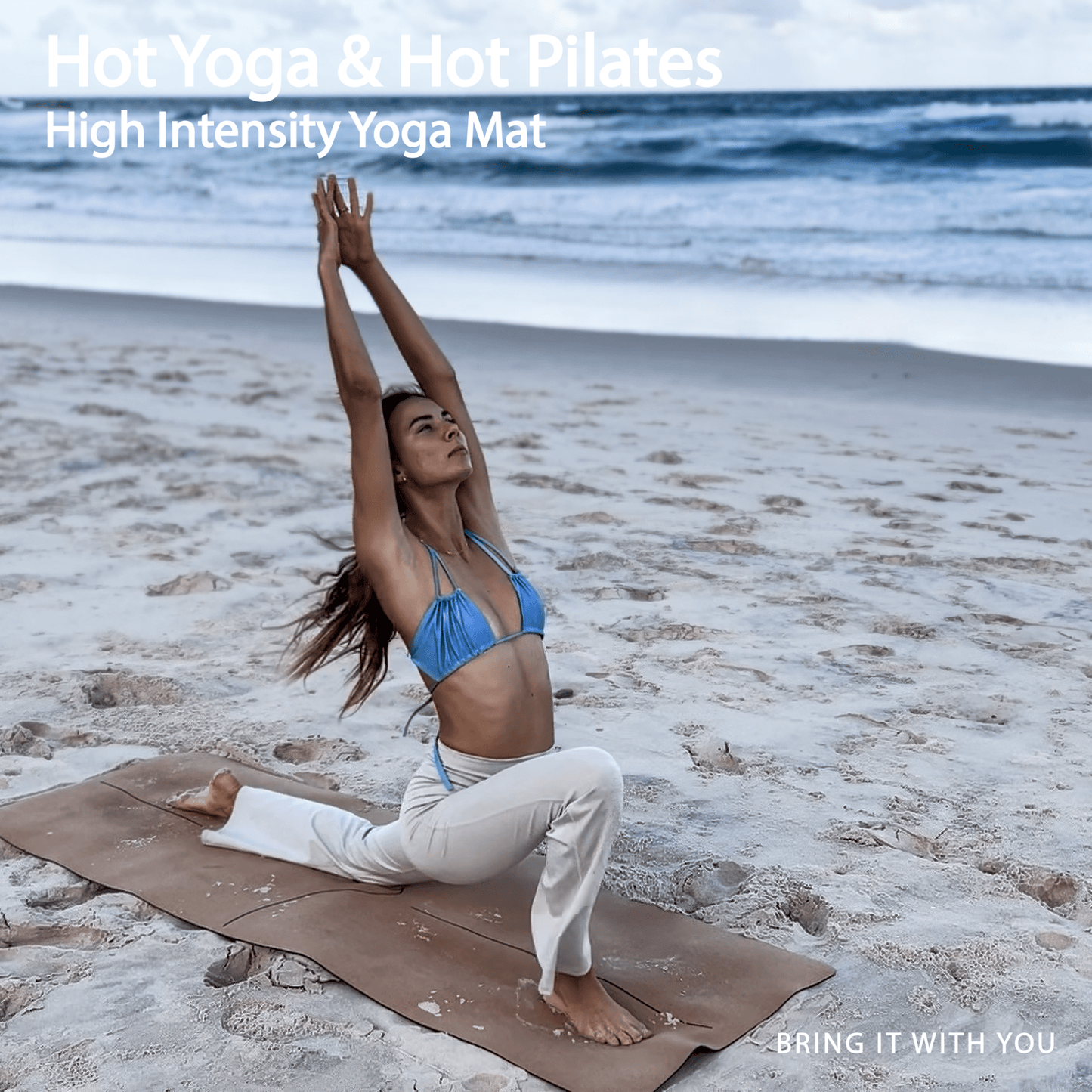 The Wave Mat • 4mm Thick, Organic Cork Yoga Mat with Recycled Natural Rubber - Crk