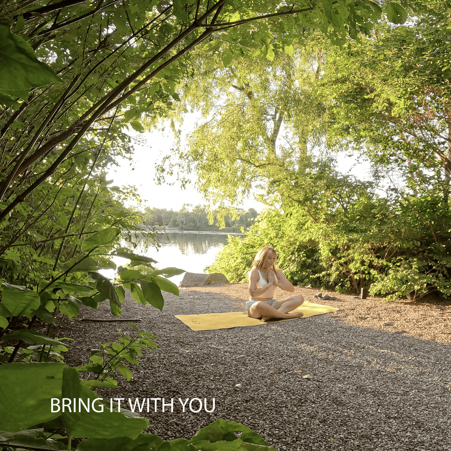 The Yellow Mat • 5mm Thick, Organic Hemp Yoga Mat with Natural Rubber (Limited Edition) + Yoga mat carrying strap - Crk